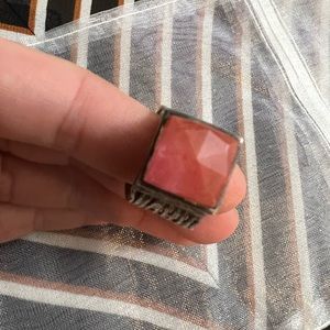 Elegant Pink Stone Ring